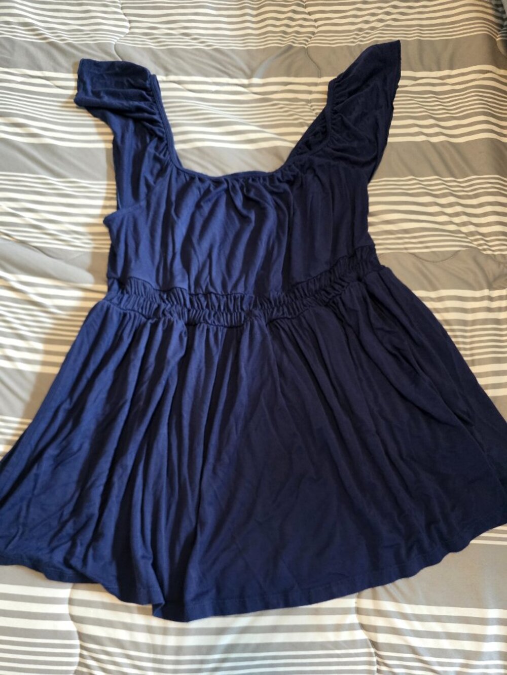 Blue Jersey Knit Tank